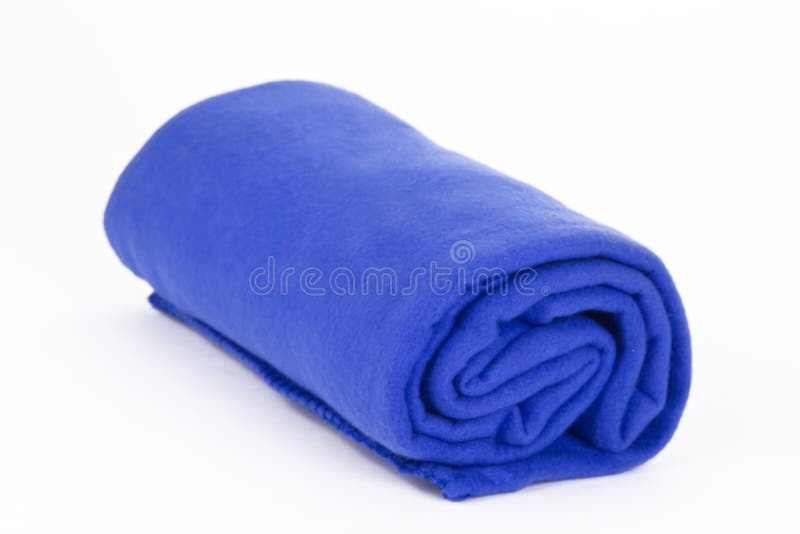 Blue Blanket on bright background. Blue Blanket on bright background