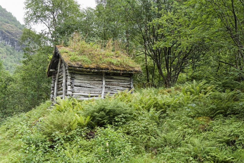 Shack in the mountains near Sognefjorden, Norway. Shack in the mountains near Sognefjorden, Norway