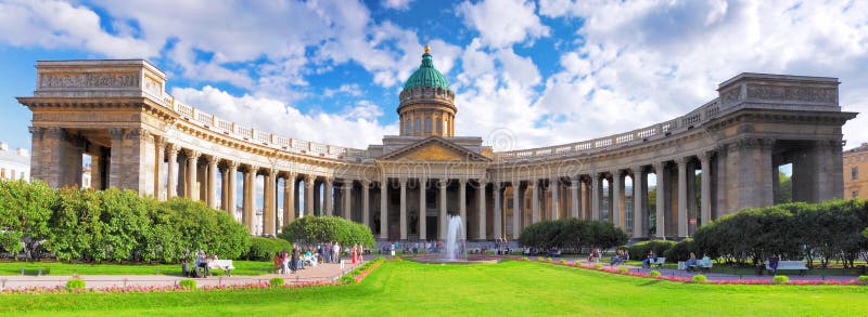 Καθεδρικός ναός της κυρίας Kazan μας, Άγιος Πετρούπολη στοκ εικόνες