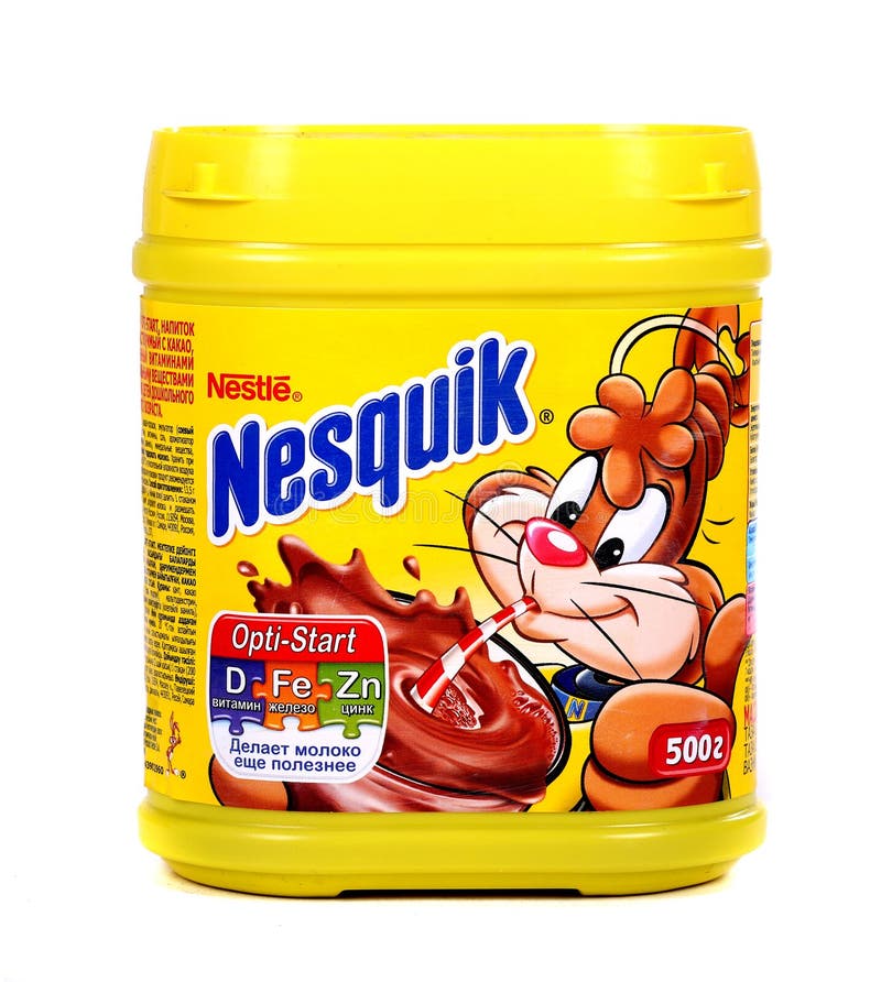 Κακάο της Nestle Nesquik στοκ φωτογραφία Κακάο της Nestle Nesquik στοκ φωτογραφία