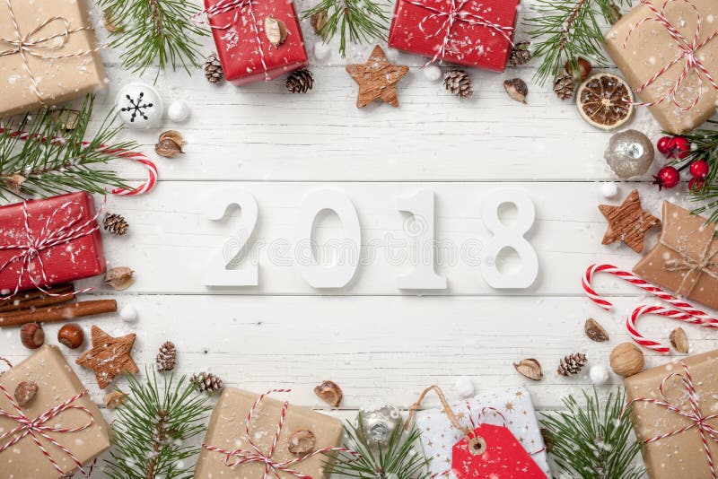 Καλή χρονιά 2018 στοκ εικόνα Καλή χρονιά 2018 στοκ εικόνα