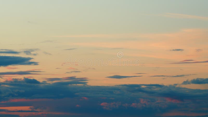 Timelapse. Summer sunset sky. Purple sky clouds afterglow dusk evening. Timelapse. Summer sunset sky. Purple sky clouds afterglow dusk evening.