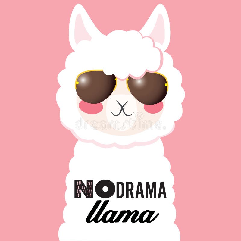 Κανένα llama δράματος ελεύθερη απεικόνιση δικαιώματος Κανένα llama δράματος ελεύθερη απεικόνιση δικαιώματος