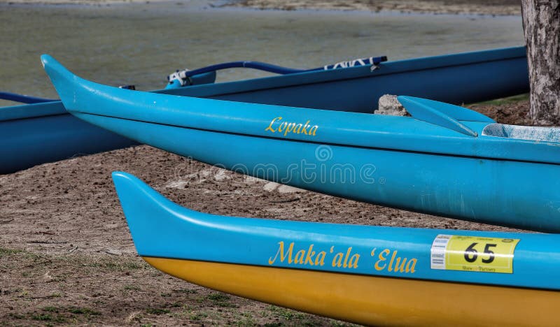 κανό ουράς στο νησί oahu στη χαβάη στοκ εικόνες με δικαίωμα ελεύθερης χρήσης