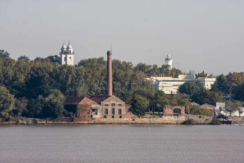 Καπνοδόχος του Σακραμέντο Ουρουγουάη Colonia del στοκ φωτογραφίες