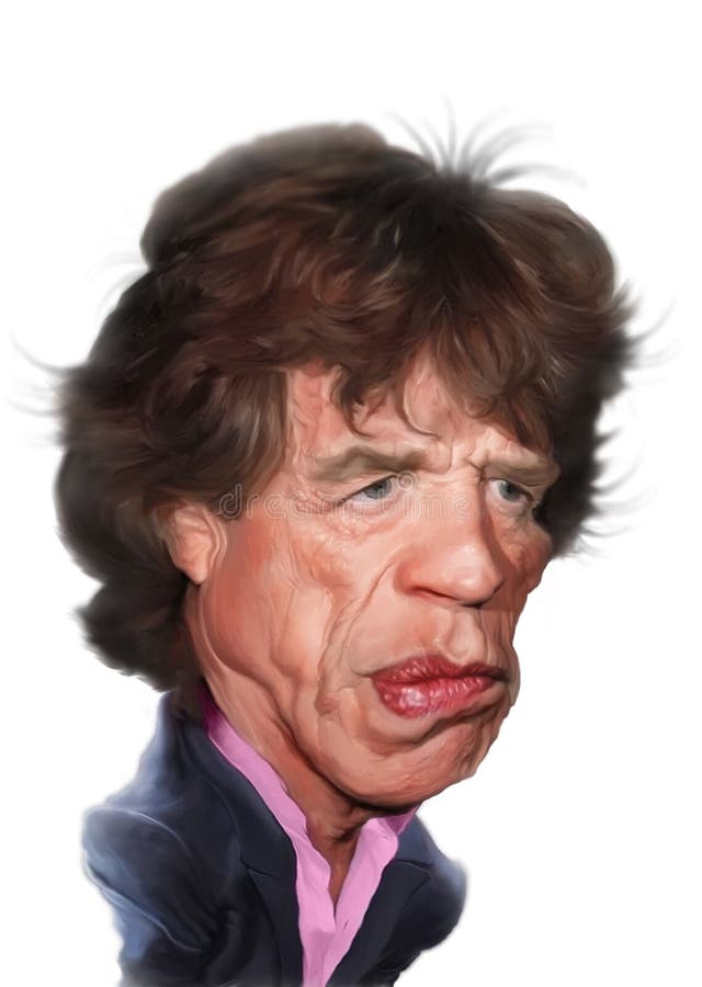 καρικατούρα jagger mick απεικόνιση αποθεμάτων καρικατούρα jagger mick απεικόνιση αποθεμάτων