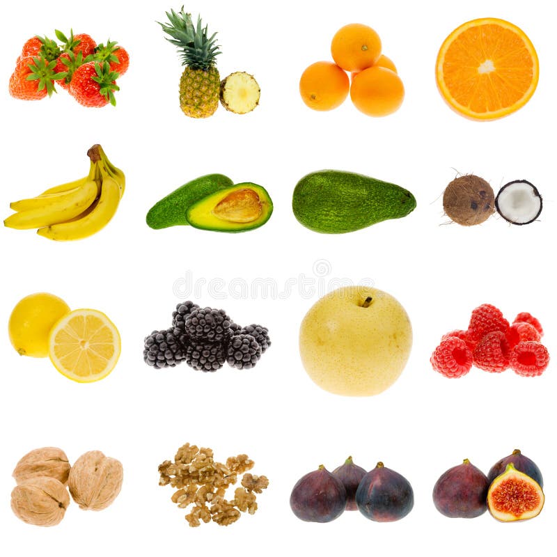 Fruit collection isolated on a white background, all pieces individually photographed in studio and no shade so its easy to select. Fruit collection isolated on a white background, all pieces individually photographed in studio and no shade so its easy to select.