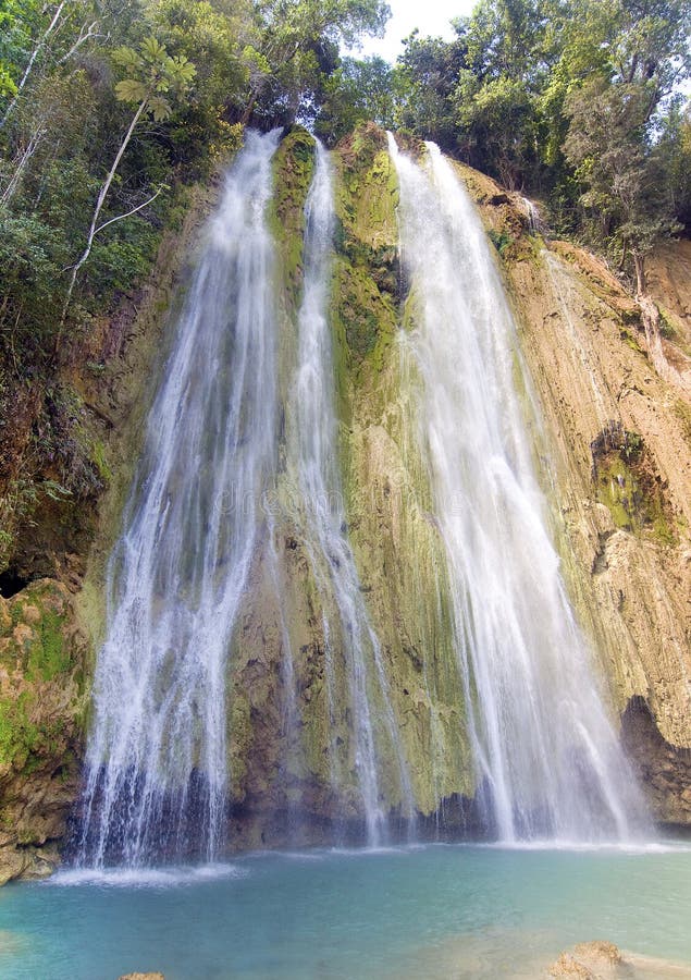 El limon waterfall at Samana, Dominican republic. El limon waterfall at Samana, Dominican republic