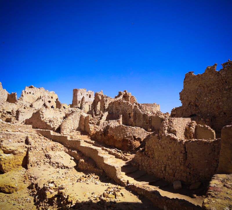 Ruins of the Amun Oracle temple in Siwa oasis, Egypt. Ruins of the Amun Oracle temple in Siwa oasis, Egypt