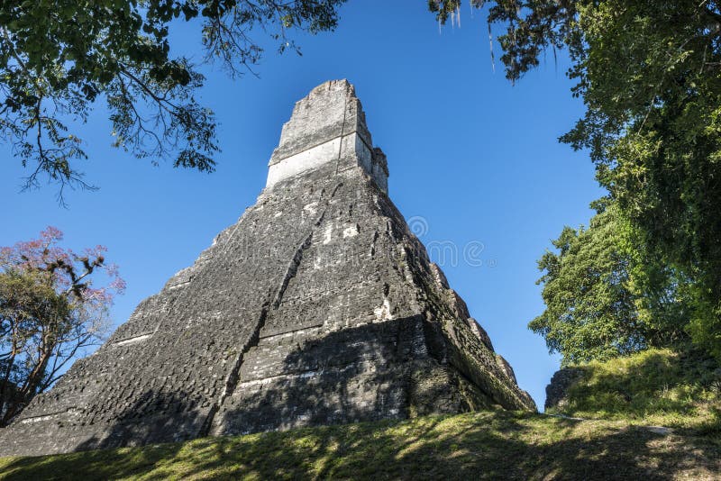Καταστροφές του ναού σε Tikal, Γουατεμάλα στοκ εικόνα Καταστροφές του ναού σε Tikal, Γουατεμάλα στοκ εικόνα