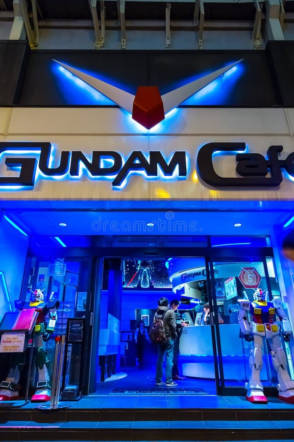 Καφές Gundam σε Akihabara στο Τόκιο, Ιαπωνία στοκ εικόνες Καφές Gundam σε Akihabara στο Τόκιο, Ιαπωνία στοκ εικόνες