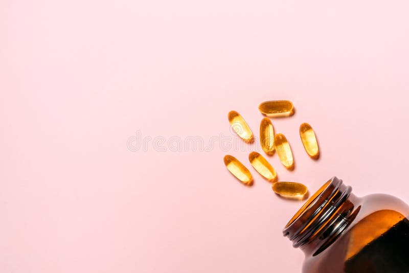 Καψάκια γέλης Omega 3 στοκ εικόνες Καψάκια γέλης Omega 3 στοκ εικόνες