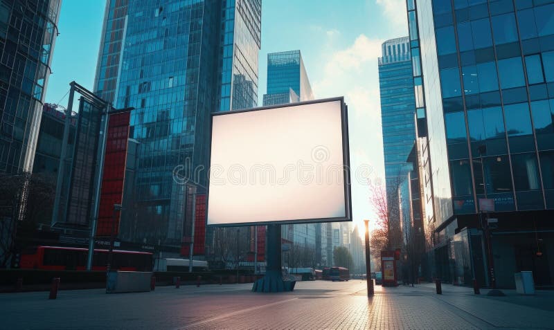 horizontal advertising stand mockup in the street, mockup in middle of composition, business skyscraper on background, no people on background 8k uhd sony alpha a7r iv 18 mm f/1,15 --ar 5:3 --v 6 Job ID: 1787f456-d69b-4c97-84cf-bbbdb12954ae. horizontal advertising stand mockup in the street, mockup in middle of composition, business skyscraper on background, no people on background 8k uhd sony alpha a7r iv 18 mm f/1,15 --ar 5:3 --v 6 Job ID: 1787f456-d69b-4c97-84cf-bbbdb12954ae