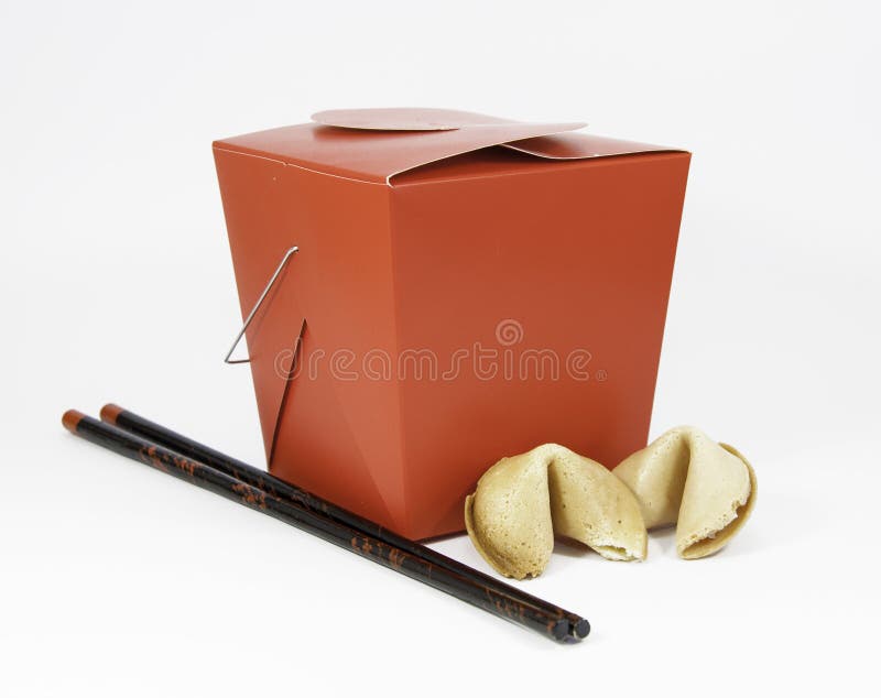 Κινεζικοί εξαγωγέα, Chopsticks, και μπισκότα τύχης στοκ φωτογραφία Κινεζικοί εξαγωγέα, Chopsticks, και μπισκότα τύχης στοκ φωτογραφία
