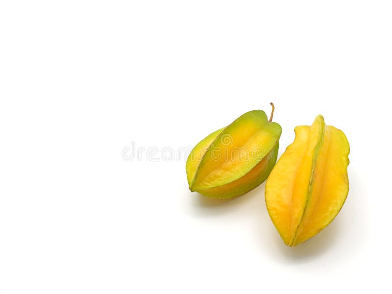 Κινηματογράφηση σε πρώτο πλάνο Carambola ή Starfruit στο άσπρο υπόβαθρο στοκ φωτογραφία Κινηματογράφηση σε πρώτο πλάνο Carambola ή Starfruit στο άσπρο υπόβαθρο στοκ φωτογραφία