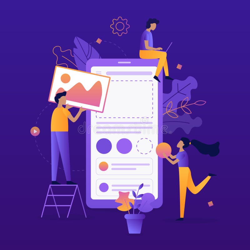 Κινητή app ανάπτυξη απεικόνιση αποθεμάτων Κινητή app ανάπτυξη απεικόνιση αποθεμάτων
