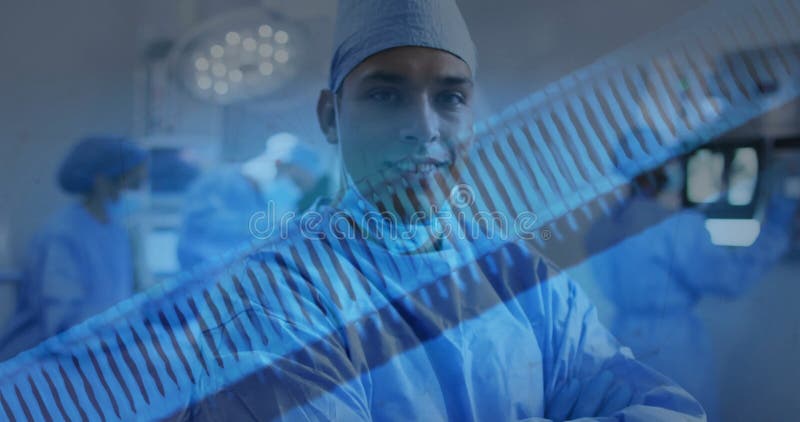 Κινούμενα σχέδια για κλώνους του dna πάνω από γεννητικούς άρρενες χειρουργούς φιλμ μικρού μήκους