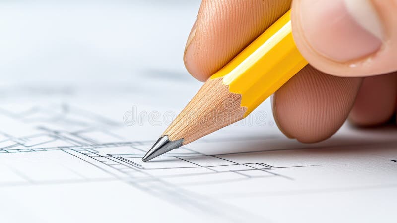 Κλείσιμο ατόμου που γράφει σε χαρτί με μολύβι σημειωματάριο που σπουδάζει ή δημιουργεί γραφή ελεύθερη απεικόνιση δικαιώματος