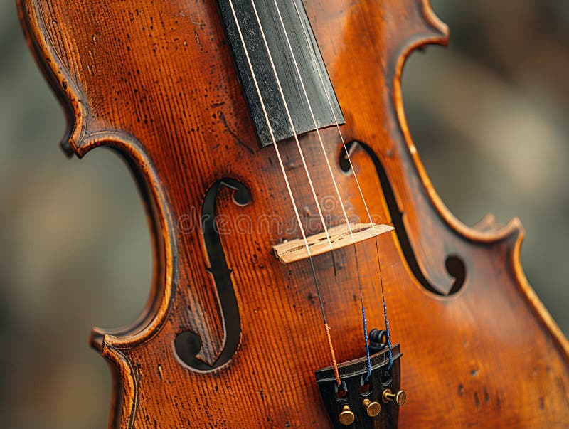 Close-up of a violin and bow, symbolizing classical music and performance artistry AI generated. Close-up of a violin and bow, symbolizing classical music and performance artistry AI generated