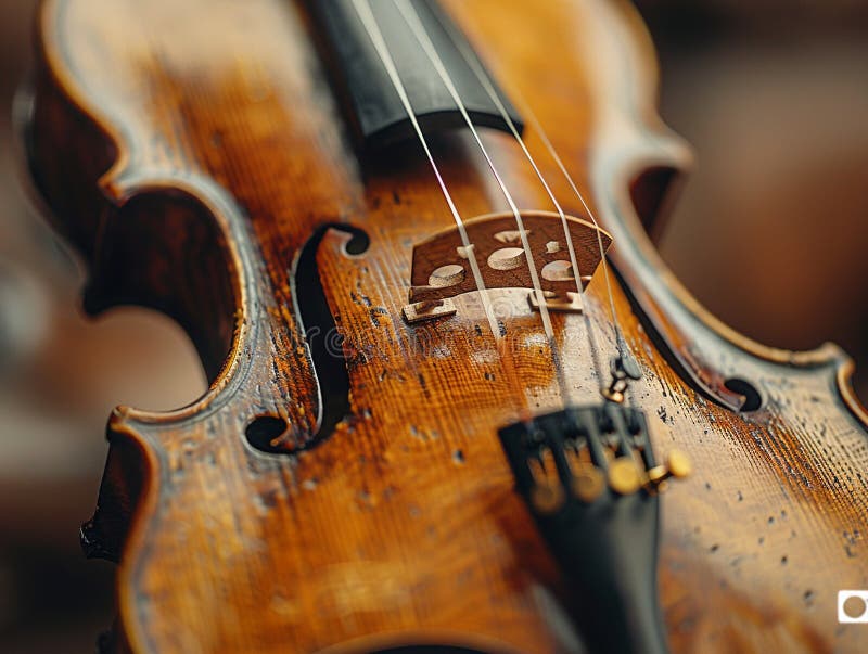 Close-up of a violin and bow, symbolizing classical music and performance artistry AI generated. Close-up of a violin and bow, symbolizing classical music and performance artistry AI generated