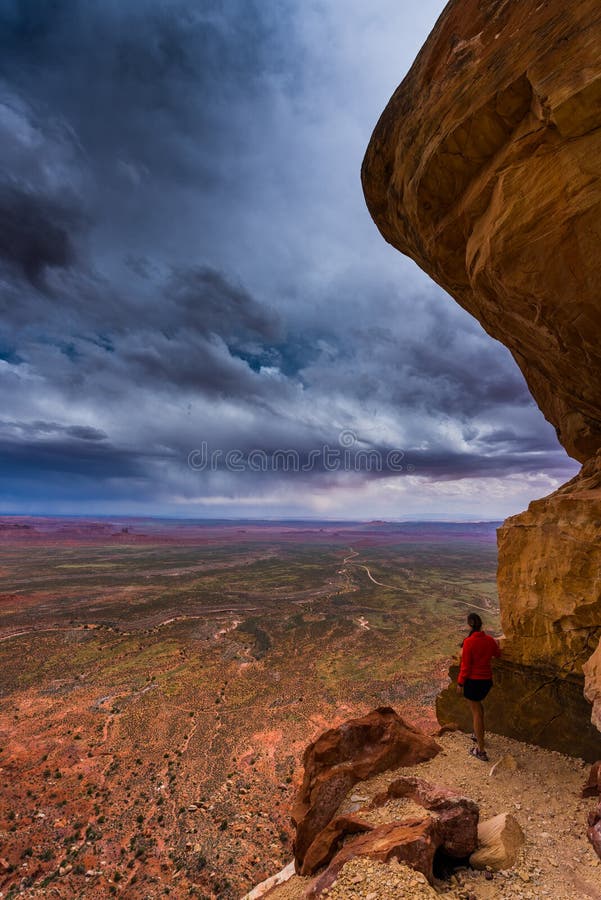 Κοιλάδα των Θεών fromm Moki Dugway Overllook στοκ εικόνα με δικαίωμα ελεύθερης χρήσης
