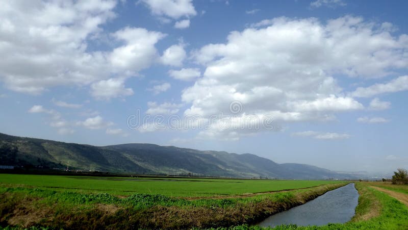 Κοιλάδα Χούλα με εαρινά χρώματα Ισραήλ
