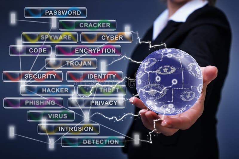 Κοινωνική έννοια δικτύωσης και cyber ασφάλειας στοκ εικόνες