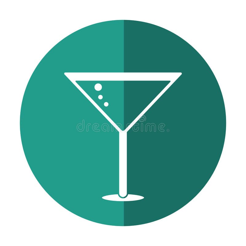 Κοκτέιλ martini γυαλιού με τη σκιά ελιών διανυσματική απεικόνιση Κοκτέιλ martini γυαλιού με τη σκιά ελιών διανυσματική απεικόνιση