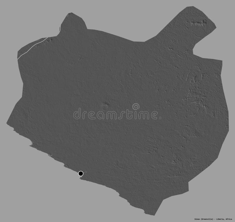 κομητεία sinoe της λιβερίας. επίπεδο ελεύθερη απεικόνιση δικαιώματος