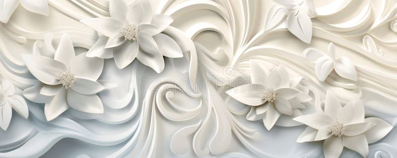 κομψή διακοσμητική λευκή υφή 3d απεικόνιση αποθεμάτων