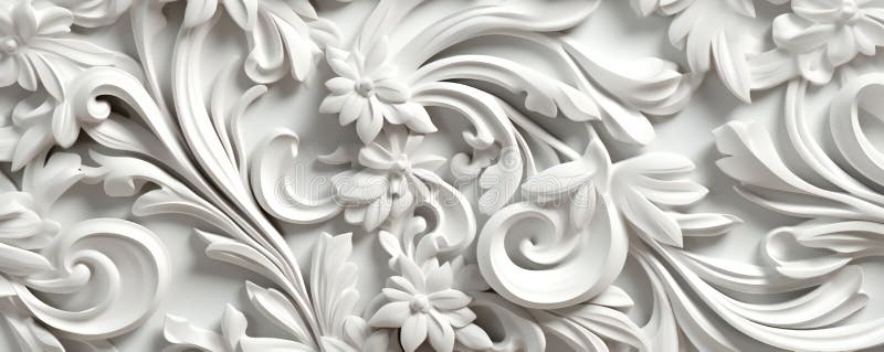 κομψή διακοσμητική λευκή υφή 3d απεικόνιση αποθεμάτων