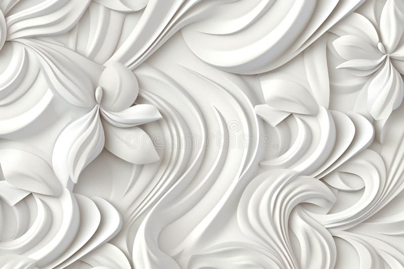 κομψή διακοσμητική λευκή υφή 3d ελεύθερη απεικόνιση δικαιώματος