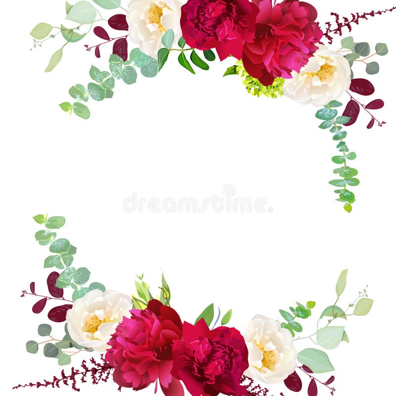 Κομψό φθινόπωρο γύρω από το floral πλαίσιο σχεδίου ανθοδεσμών διανυσματικό διανυσματική απεικόνιση