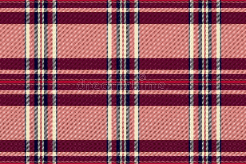 κορεατικό ύφασμα. ροή seamless check texting tartan σε κόκκινα και ανοιχτά χρώματα διανυσματική απεικόνιση