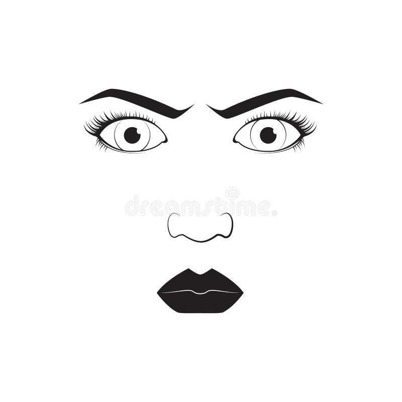 Girl emotion face angry cartoon vector illustration and woman emoji icon cute symbol character human expression sign female avatar tongue feeling. Facial mood doodle design black whithe line. Girl emotion face angry cartoon vector illustration and woman emoji icon cute symbol character human expression sign female avatar tongue feeling. Facial mood doodle design black whithe line.