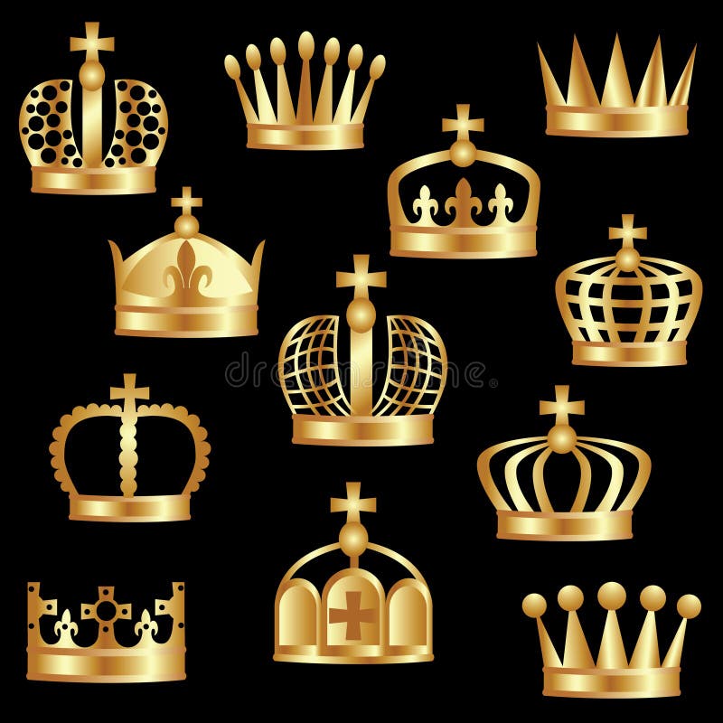 Royal gold crown as a power symbol. Royal gold crown as a power symbol.
