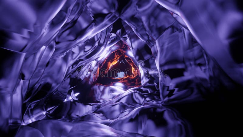κοσμικό φόντο 3d απόδοσης μοβ και πορτοκαλί φωτισμού ιδανικό για ψηφιακό φόντο ελεύθερη απεικόνιση δικαιώματος