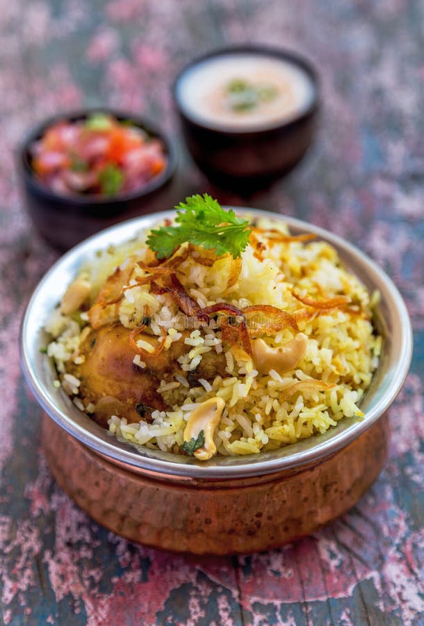 Κοτόπουλο Biryani στοκ εικόνα