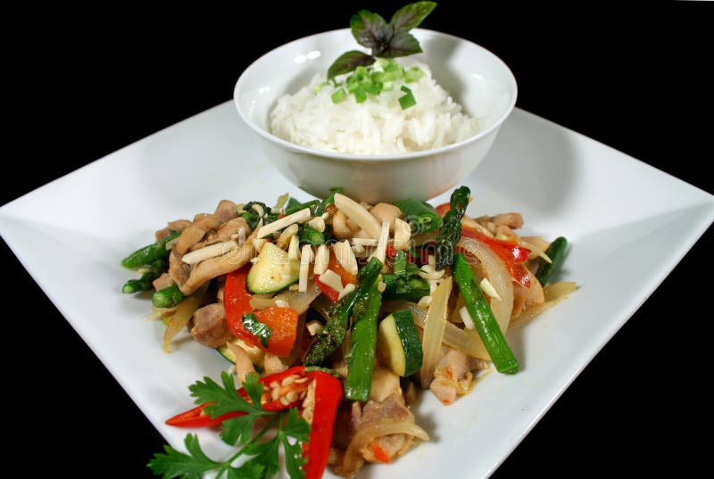 κοτόπουλο 3 stirfry στοκ φωτογραφία με δικαίωμα ελεύθερης χρήσης