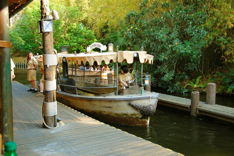 The funniest attraction in Disney's Magic Kingdom. Board a trusty tramp steamer for a 7-minute guided tour of jungles from around the world, brimming with exotic animals and lush tropical foliage. Keep an eye out for potential perils â€” and stunning beauty â€” as your daring skipper navigates untamed waters with a skilled hand, a brave heart and a clever joke. The funniest attraction in Disney's Magic Kingdom. Board a trusty tramp steamer for a 7-minute guided tour of jungles from around the world, brimming with exotic animals and lush tropical foliage. Keep an eye out for potential perils â€” and stunning beauty â€” as your daring skipper navigates untamed waters with a skilled hand, a brave heart and a clever joke.