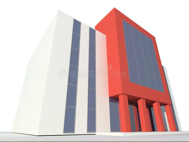 Modern building. Constructivism. Qualitative design. 3D figure. Modern building. Constructivism. Qualitative design. 3D figure.
