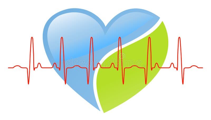 Illustration of heart beat design isolated on white background. Illustration of heart beat design isolated on white background.