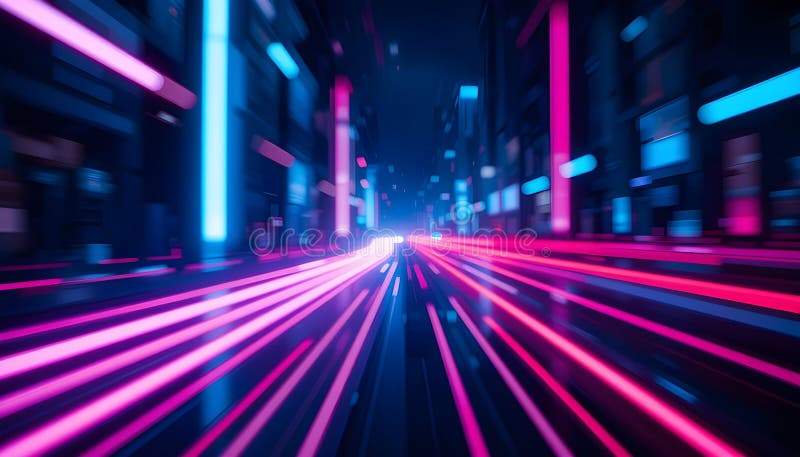 Κυβερνοπανκ Neon Λάμψη Φωτεινό Φόντο για παιχνίδια Μουσική και αφίσες εκδηλώσεων απεικόνιση αποθεμάτων