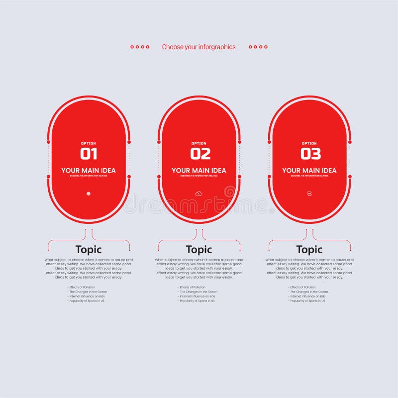 3 red Options of infographic templates design. Three red infographics style, business and finance process, 3 infographic process steps vector design. 3 red Options of infographic templates design. Three red infographics style, business and finance process, 3 infographic process steps vector design.