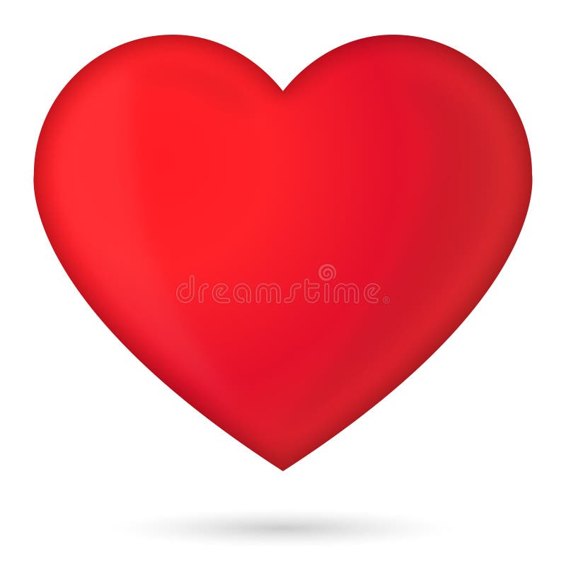 Red glossy 3D heart icon on white background. It is ideal for valentines day, mothers day, as a wedding designs, I love you etc. Red glossy 3D heart icon on white background. It is ideal for valentines day, mothers day, as a wedding designs, I love you etc...