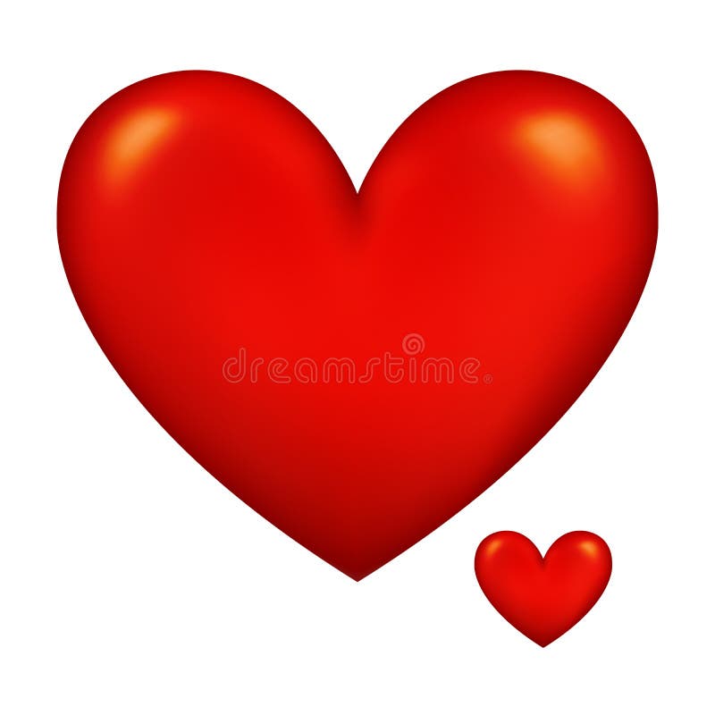 A tender red heart full of love. A tender red heart full of love