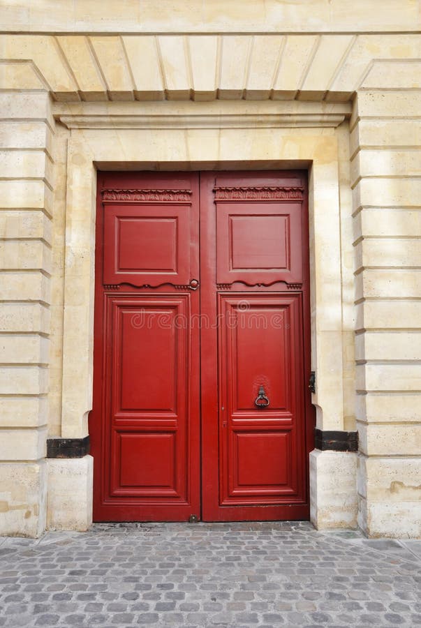 A typical red parisian gateway. A typical red parisian gateway