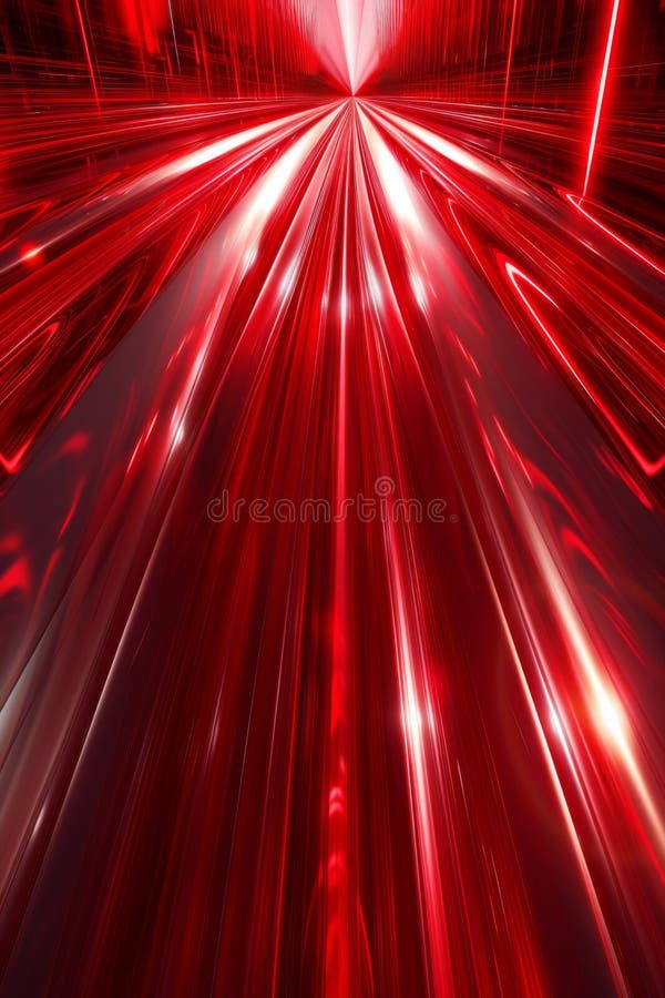 A red light streaks through a dark background in this abstract image AI generated. A red light streaks through a dark background in this abstract image AI generated