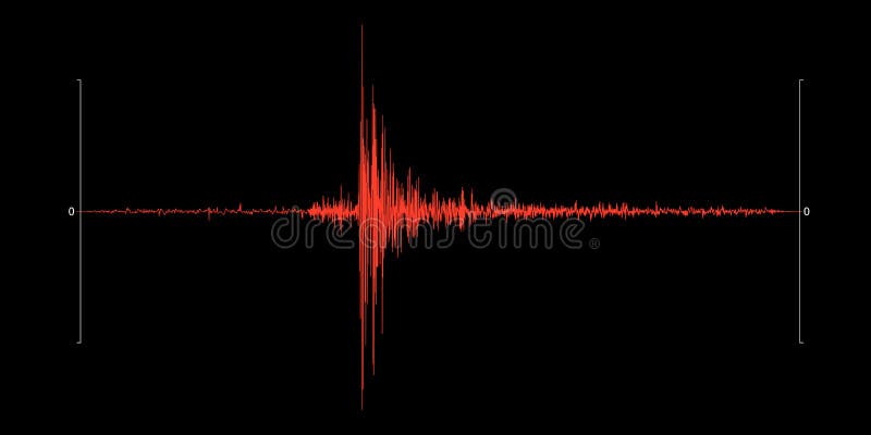 Κόκκινος seismogram σεισμός ελεύθερη απεικόνιση δικαιώματος Κόκκινος seismogram σεισμός ελεύθερη απεικόνιση δικαιώματος
