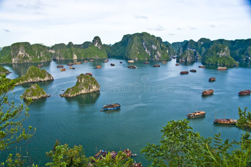 κόλπος halong Βιετνάμ στοκ φωτογραφίες με δικαίωμα ελεύθερης χρήσης